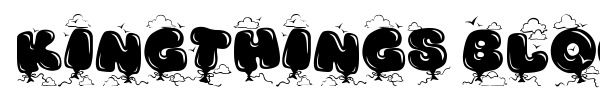 Kingthings Bloone! font preview